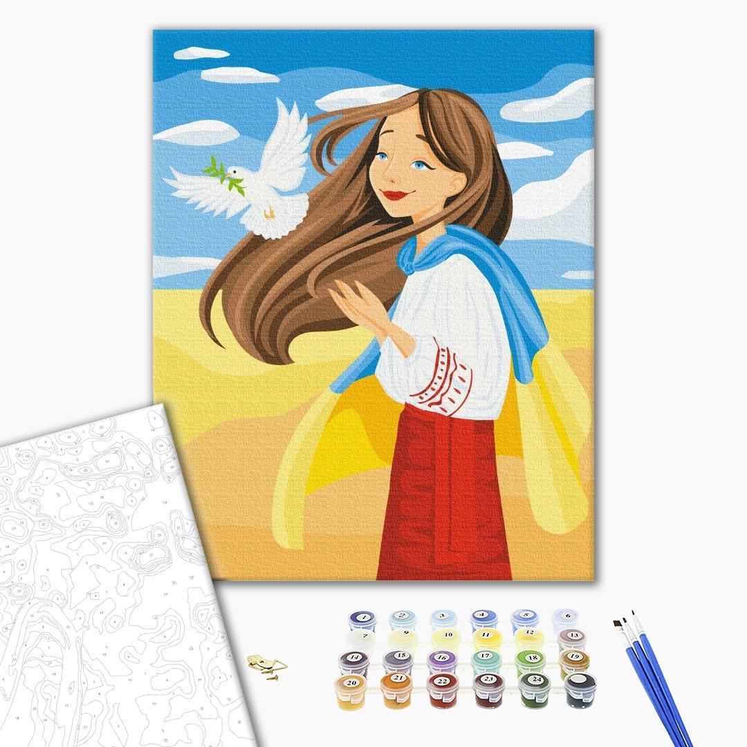 Картина по номерам BrushMe Свободная Украина 40х50 см (BS53074) - фото 2 Картина по номерам BrushMe Свободная Украина 40х50 см (BS53074) - фото 2