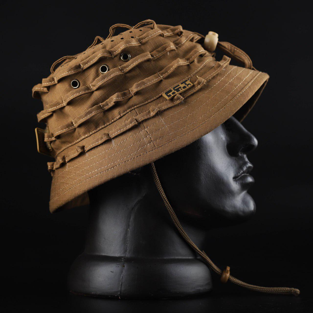 Панама военная рип-стоп FCT Design Хантер с фиксатором велкро р. 58 Койот - фото 3 Панама военная рип-стоп FCT Design Хантер с фиксатором велкро р. 58 Койот - фото 3