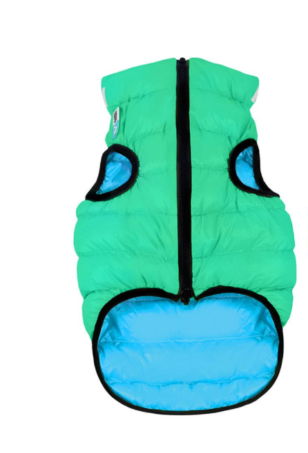 Курточка для собак AiryVest Lumi двостороння світиться в темряві M 40 Салатово-блакитний (2251 Col) Курточка для собак AiryVest Lumi двостороння світиться в темряві M 40 Салатово-блакитний (2251 Col)