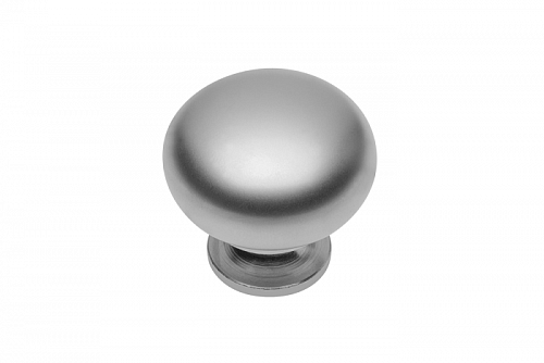 Мебельная ручка-кнопка BERGAMO алюминий (GS-BERGA-1-05)