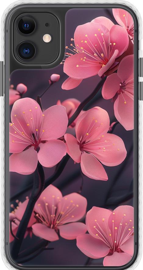 Чехол на iPhone 11 Пурпурная сакура (6075pc-1722-42517)