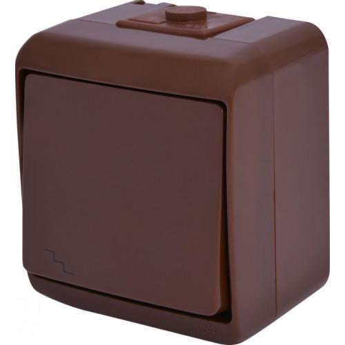 Выключатель лестничный ETI VHE-3-KR IP54 Коричневый (4668042)