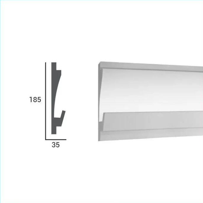 Карниз стельовий Tesori для LED освітлення 185x35x1150 мм (KD 406) - фото 4