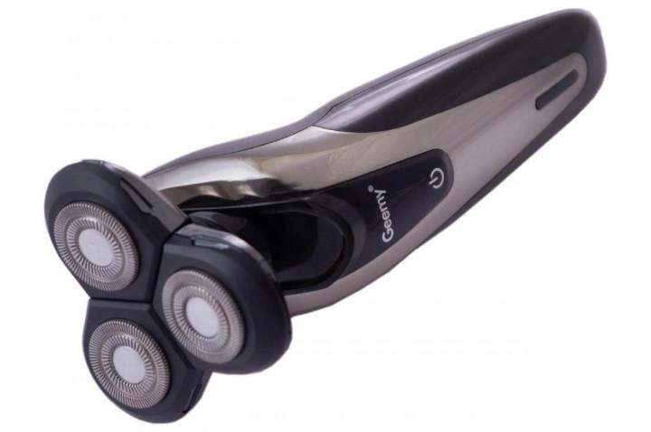 Электробритва Geemy GM 7720 аккумуляторная с плавающими ножами и 3 лезвиями Черно-серебристый (13790701)