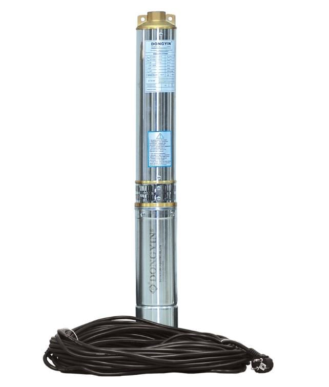 Насос центробежный скважинный Dongyin 0,55 кВт Ø 102 мм с кабелем 30 м (777471) Насос центробежный скважинный Dongyin 0,55 кВт Ø 102 мм с кабелем 30 м (777471)
