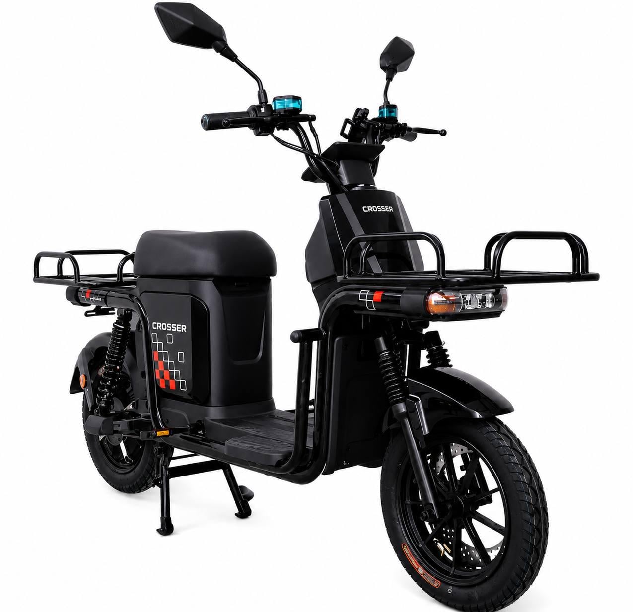 Электровелосипед Crosser SUPER MAX 1200W 60V 30AH LiFePO4 Черный Электровелосипед Crosser SUPER MAX 1200W 60V 30AH LiFePO4 Черный