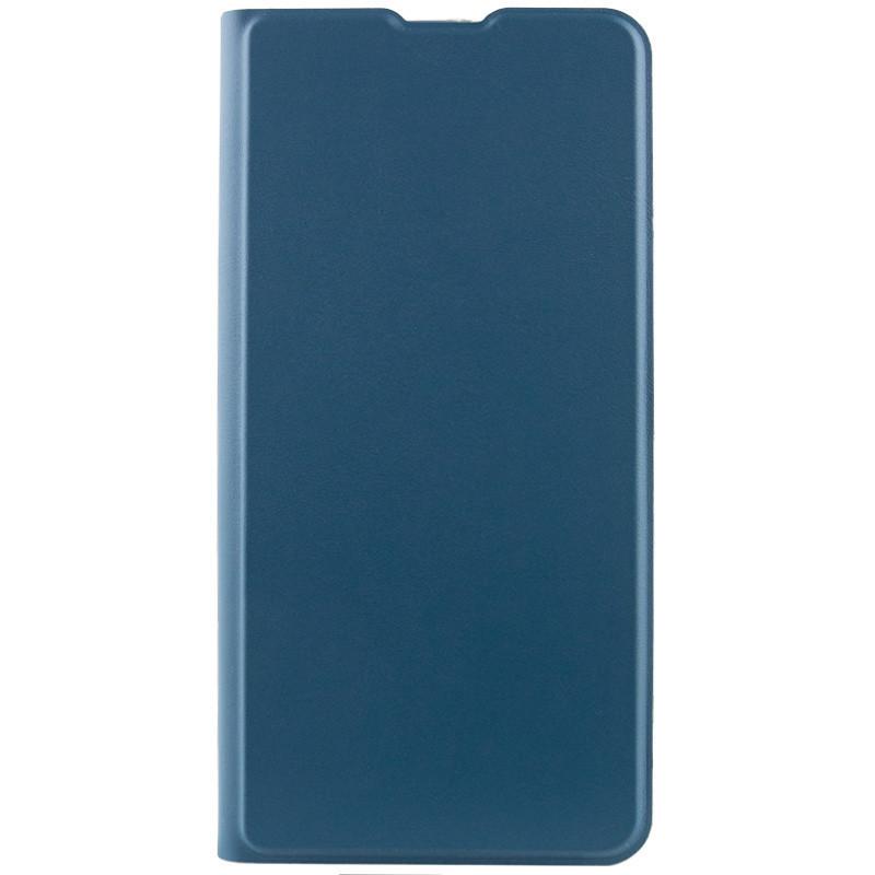 Противоударный кожаный чехол книжка GETMAN Elegant (PU) для Samsung Galaxy A14 4G/5G Синий