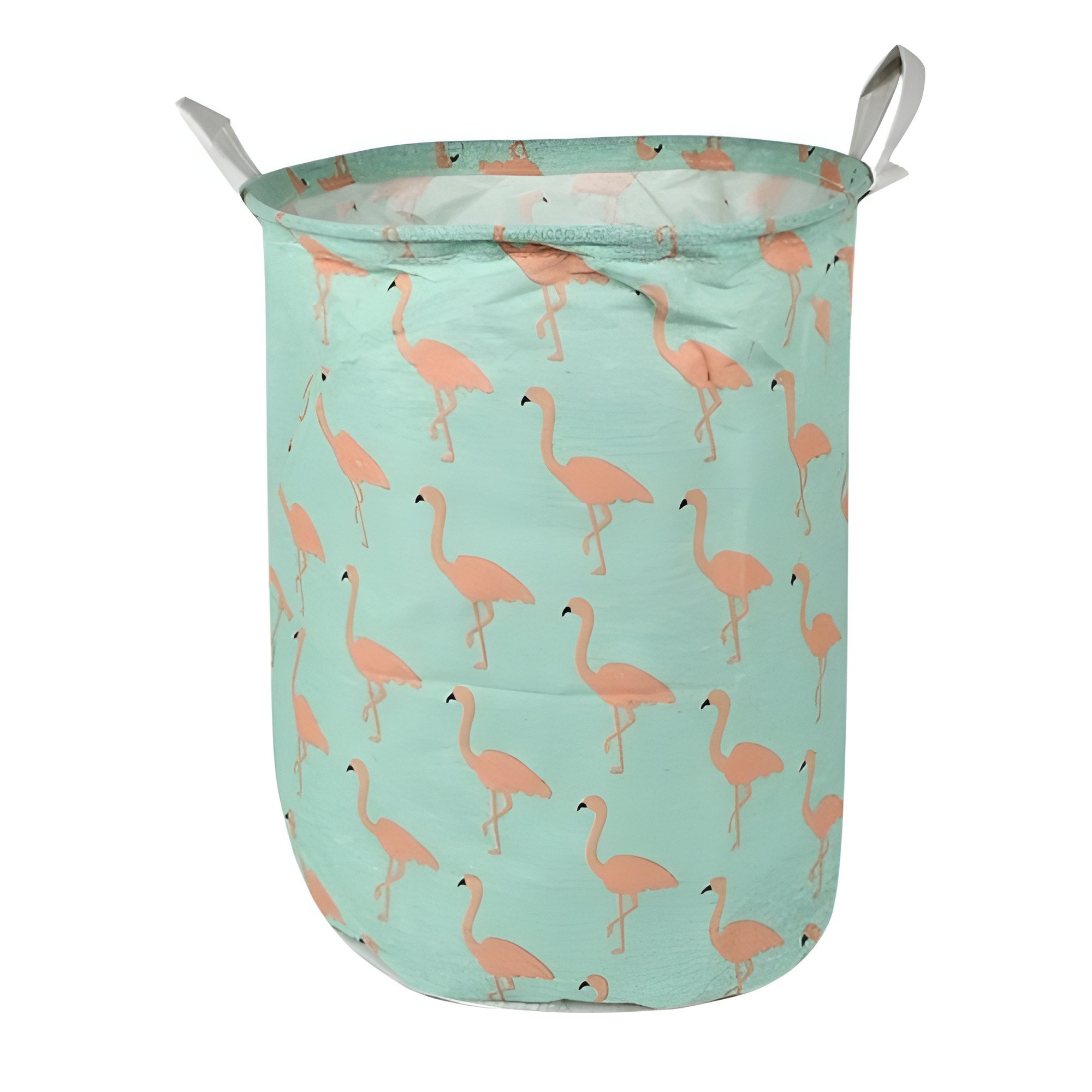 Корзина для хранения одежды и игрушек Stenson R89685 с принтом хлопковый 33х43 см Мятный (56998d57)