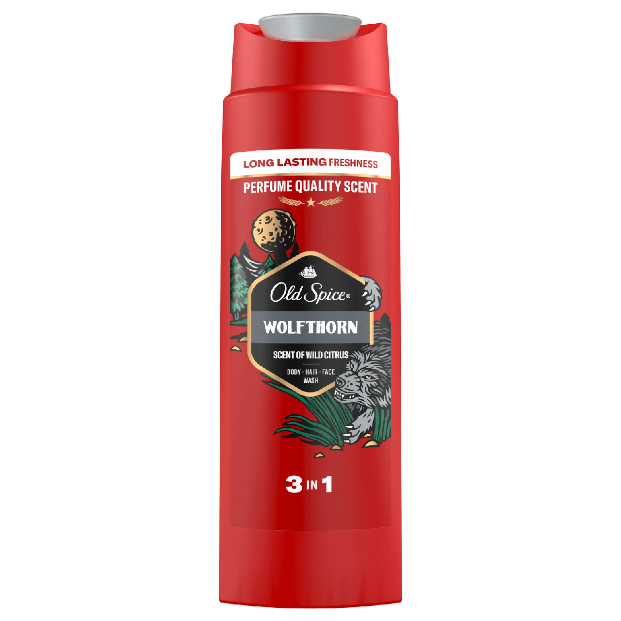Гель для душу Old Spice 3в1 Wolftron 400 мл (4084500978973)