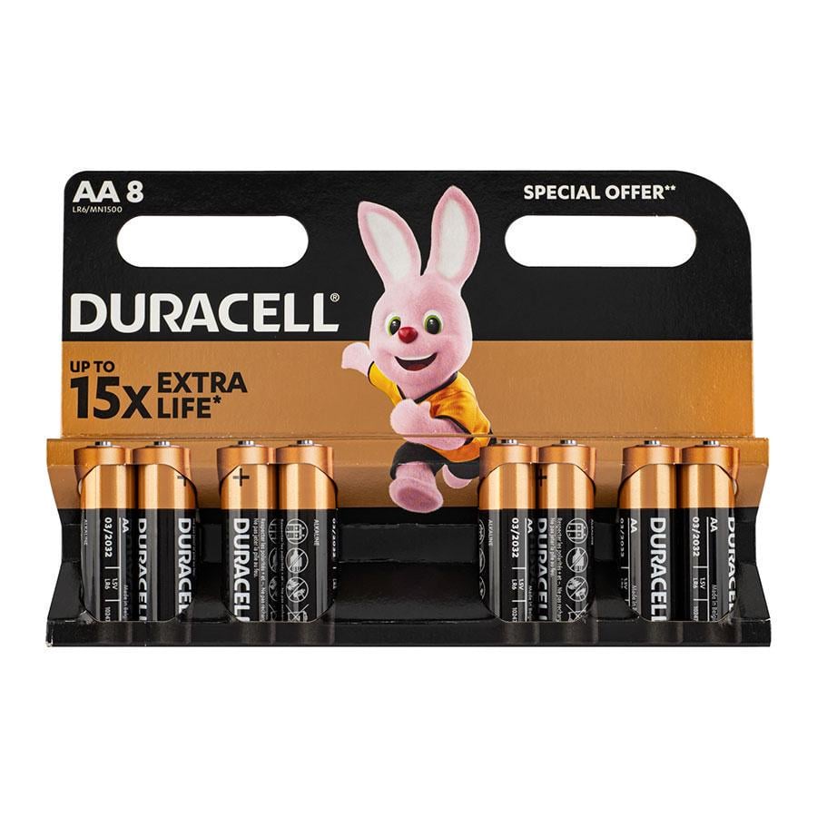 Батарейка Duracell AA LR06 MN1500 8 шт. (217768)