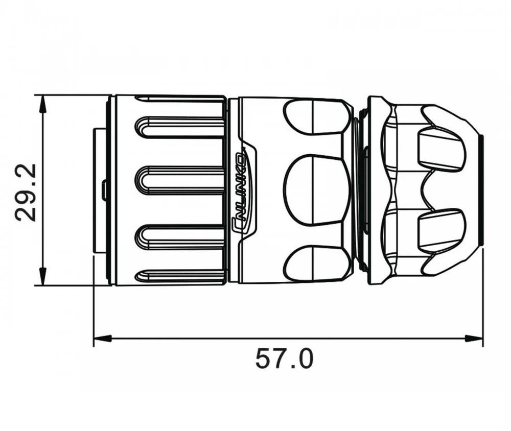 Роз'єм герметичний вилка CNLINKO pin3 YM-20-C03PE-02-001 (2338163261) - фото 8 Роз'єм герметичний вилка CNLINKO pin3 YM-20-C03PE-02-001 (2338163261) - фото 8