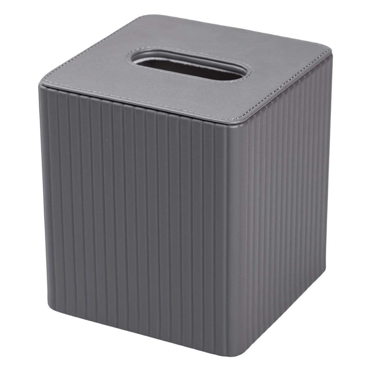 Серветниця з екошкіри квадратна HP-3-201G 13х13х14,5 см Сірий (A-033499) - фото 3 Серветниця з екошкіри квадратна HP-3-201G 13х13х14,5 см Сірий (A-033499) - фото 3