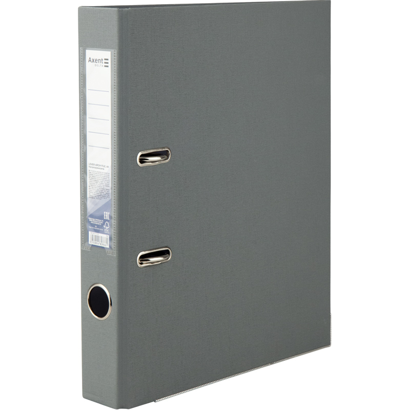 Папка-регистратор односторонняя PP D1713-03C 5 см собранная Серый (4250804808661)