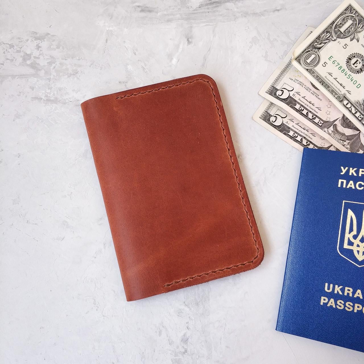 Обложка для паспорта Stedley Passport Cover натуральная кожа Коричневый (30639859)