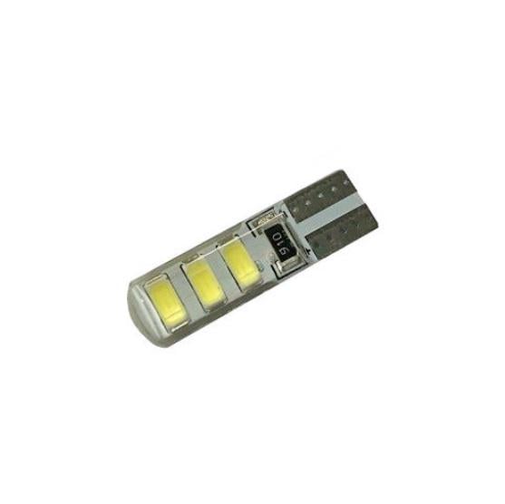 Автомобільні лампи LED комплект з обманкою T10 W5W 6 SMD 5630 5730 в силіконі 2 шт. Біле світло (424414) Автомобільні лампи LED комплект з обманкою T10 W5W 6 SMD 5630 5730 в силіконі 2 шт. Біле світло (424414)