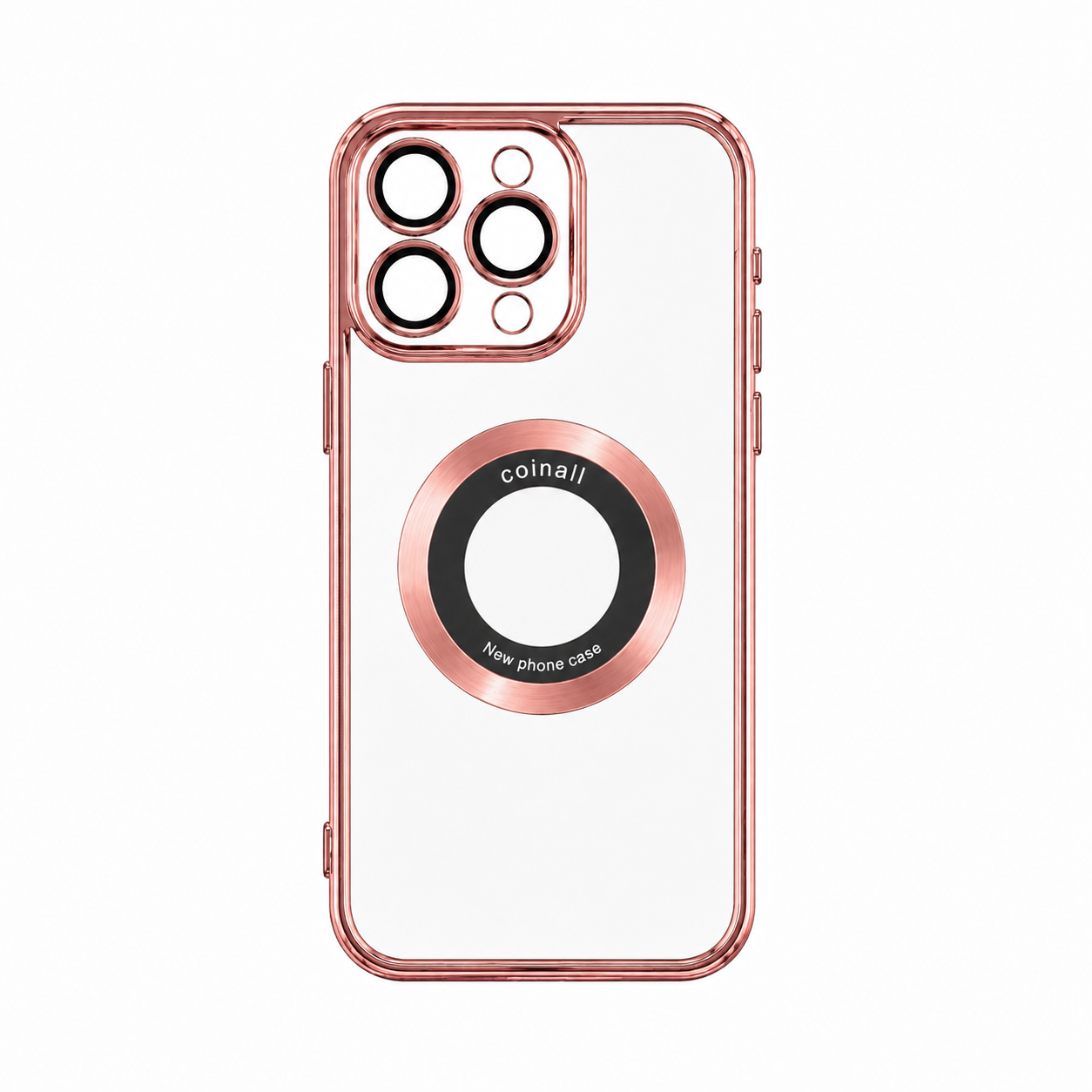 Магнітний чохол XON PhoneCase Magnetic для iPhone 13 Pro (PCMC1113300P 8239) Розовий/Прозорий