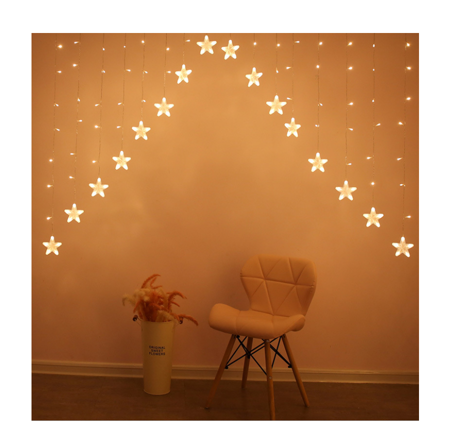 Гірлянда світлодіодна Ltl Зірочки 138 led 3 м завіса Білий - фото 2 Гірлянда світлодіодна Ltl Зірочки 138 led 3 м завіса Білий - фото 2