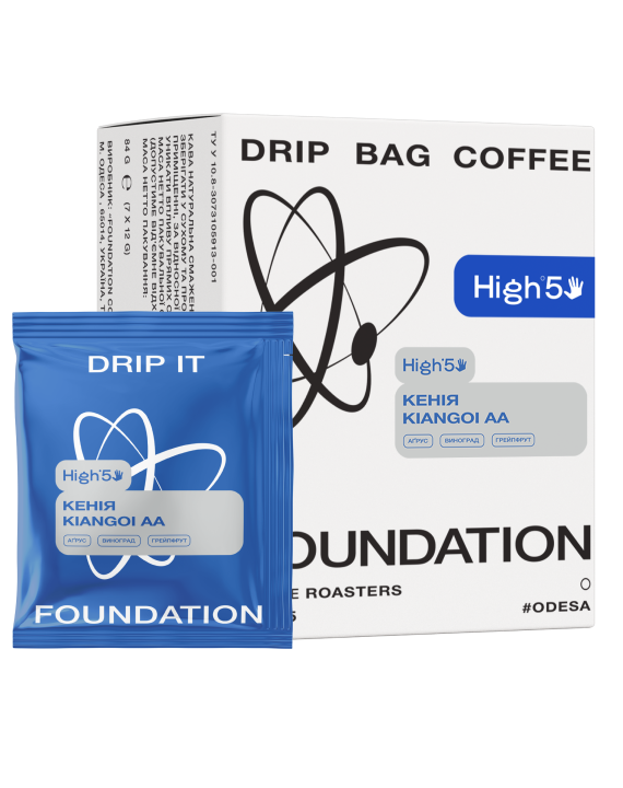 Дрип-кофе FOUNDATION COFFEE ROASTERS Кения Kiangoi AA 7 шт./пак