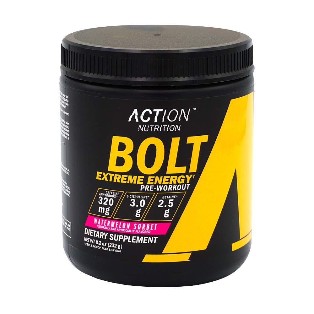 Комплекс предтренировочный Action Nutrition Bolt Extreme Energy Watermelon Sorbet 232 г (00000035405)