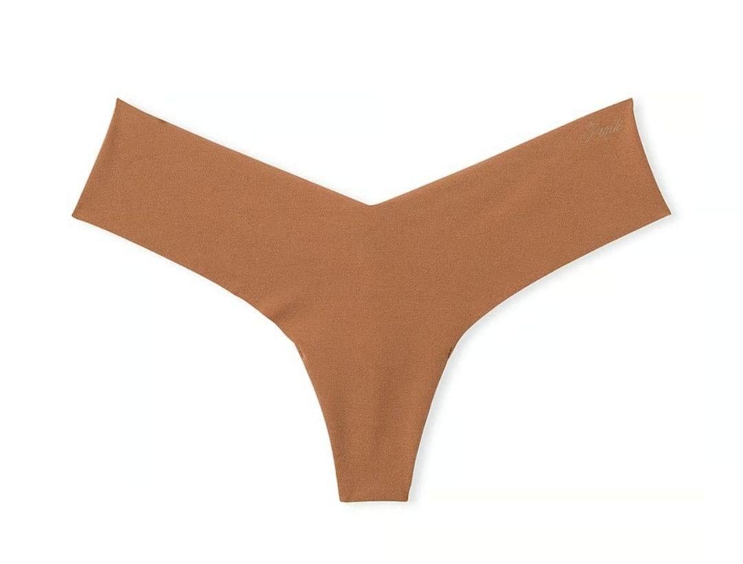 Трусики-стрінги жіночі Victoria's Secret PINK No-Show Praline безшовні praline M Бежевий (2788268872) - фото 3 Трусики-стрінги жіночі Victoria's Secret PINK No-Show Praline безшовні praline M Бежевий (2788268872) - фото 3