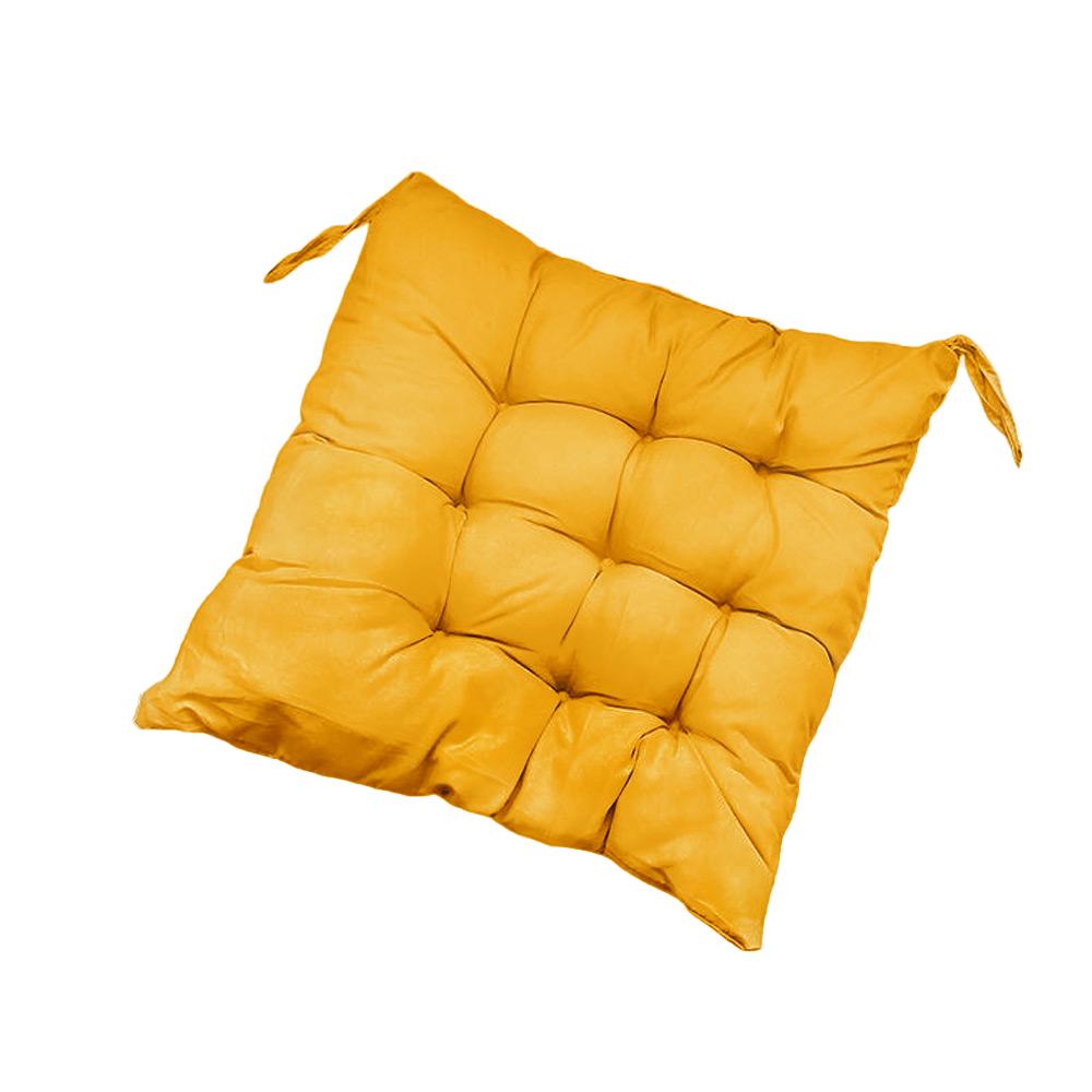 Подушка для стула 37x37 см Желтый (NR0277_1)