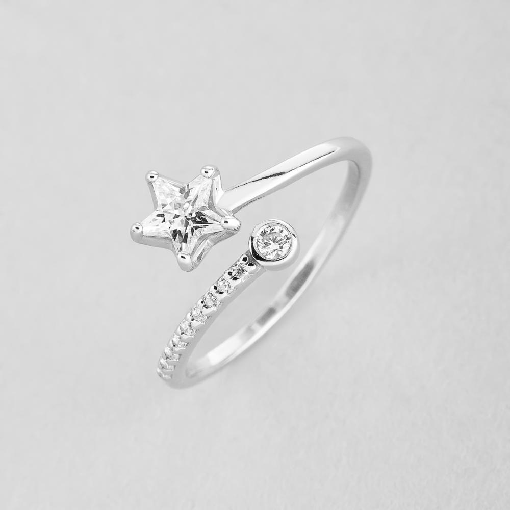 Серебряное кольцо Minimal Созвездие (8043)