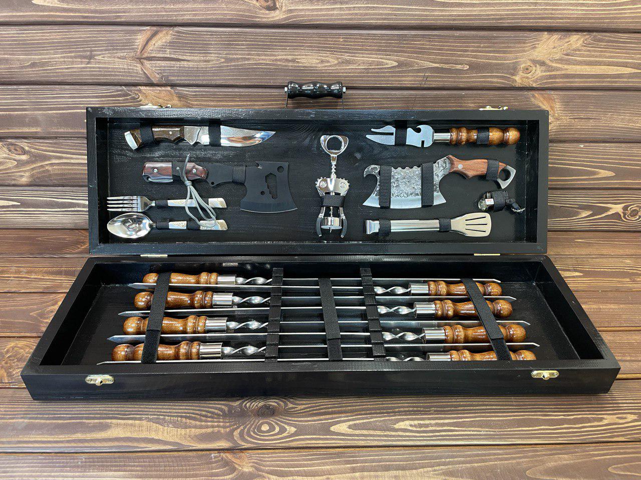 Набор шампуров Хантер Блек в кейсе (10613515)