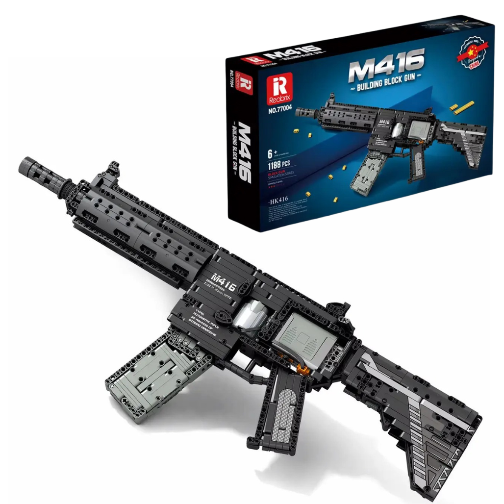 Конструктор автомат детский игровой штурмовая винтовка M416 на 1188 деталей Конструктор автомат детский игровой штурмовая винтовка M416 на 1188 деталей