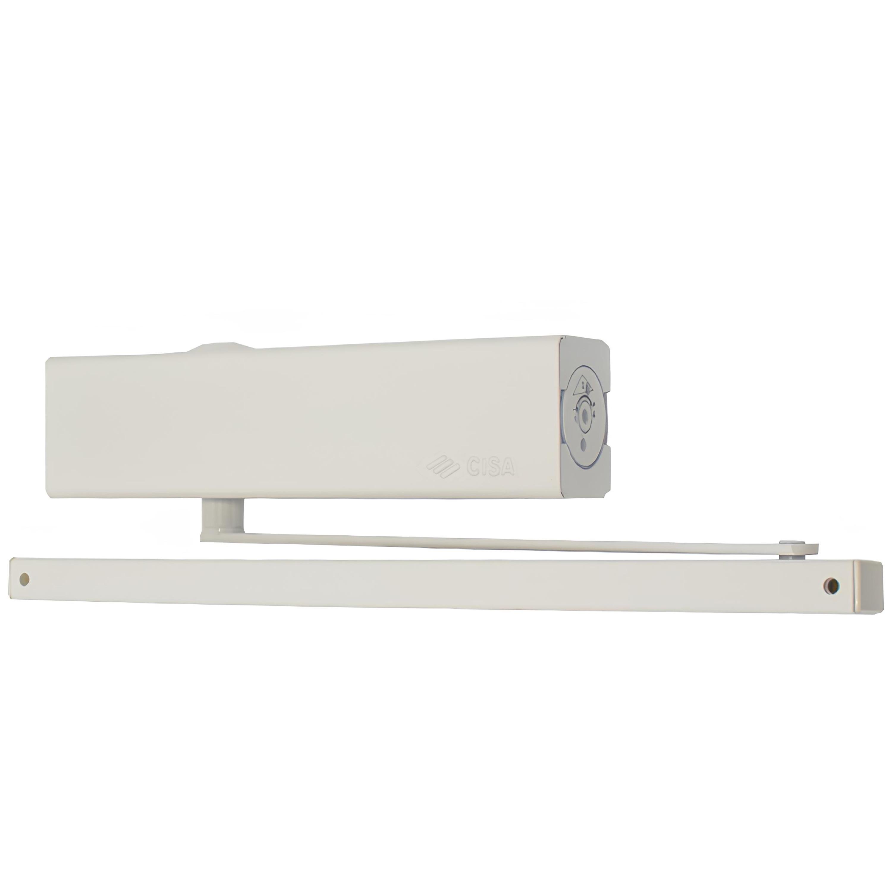 Доводчик Cisa D5200.03.0.45 BC SLD FIRE до 80 кг Белый