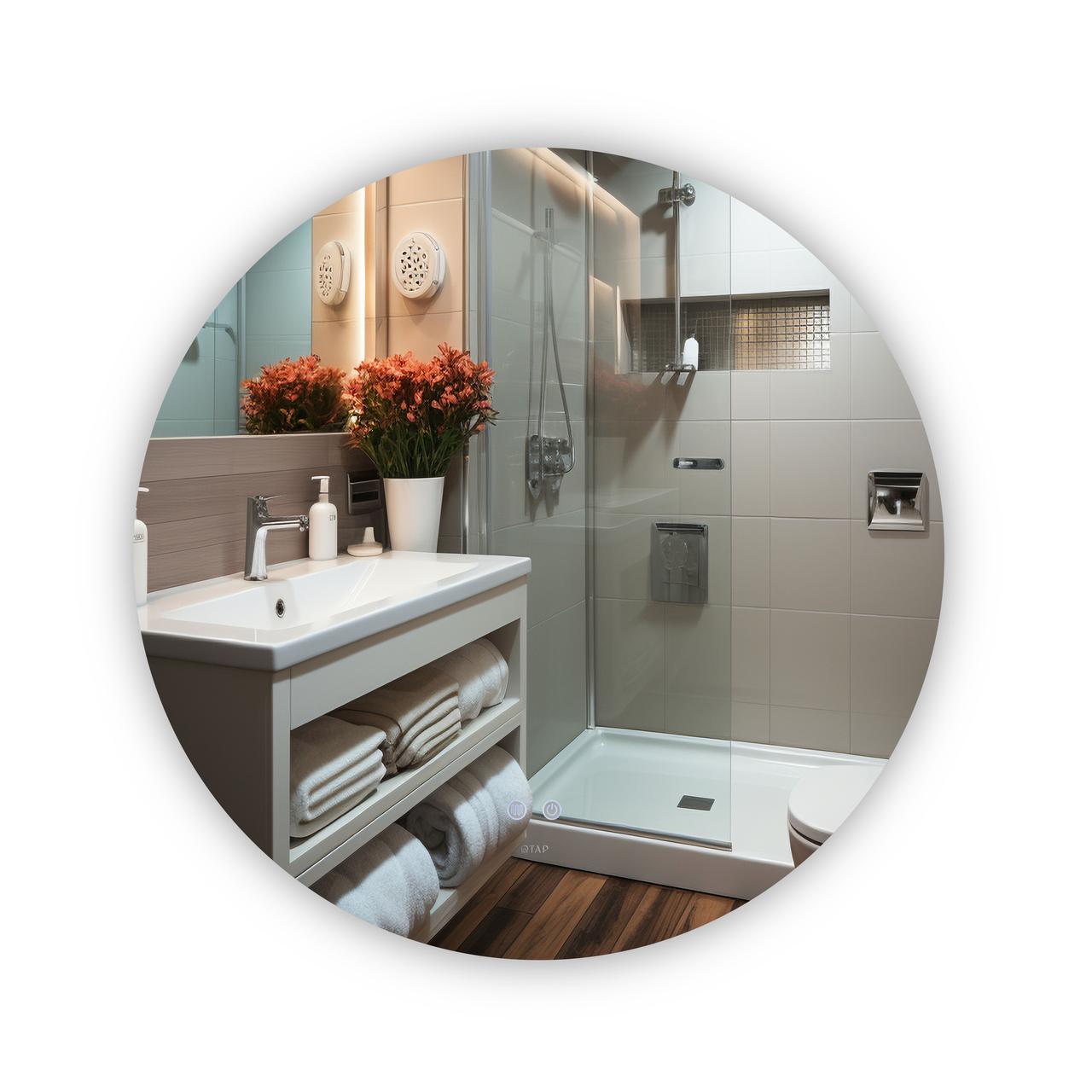 Дзеркало Qtap Taurus R800 з LED-підсвічуванням Touch з антизапотіванням з димером 3000-6500K (QT2478R807) Дзеркало Qtap Taurus R800 з LED-підсвічуванням Touch з антизапотіванням з димером 3000-6500K (QT2478R807)