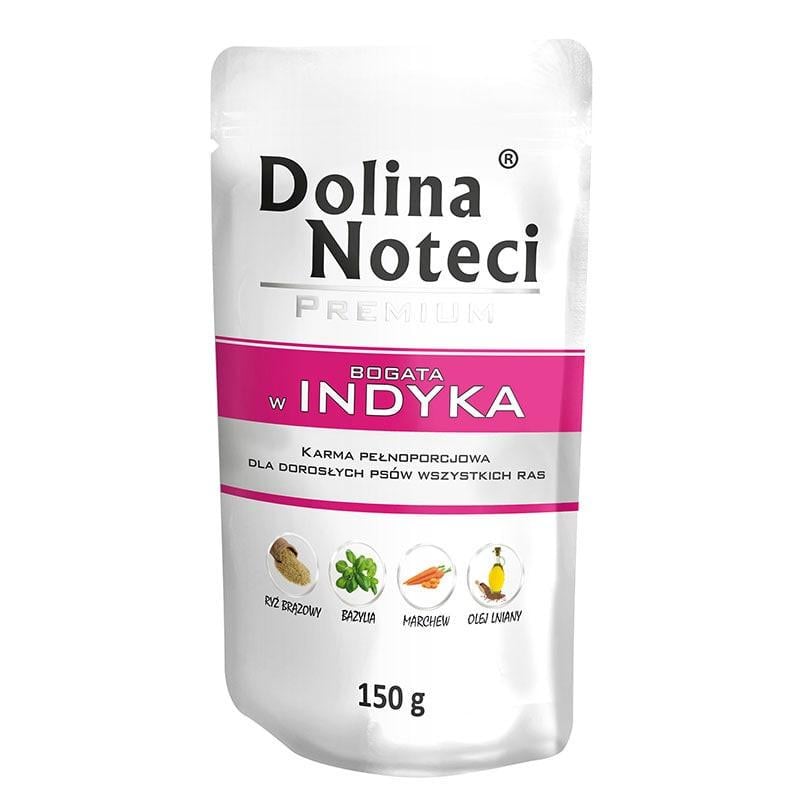 Блок влажного корма для собак всех пород Dolina Noteci Premium с индейкой в паучах 10 шт. 1,5 кг (1736325402)