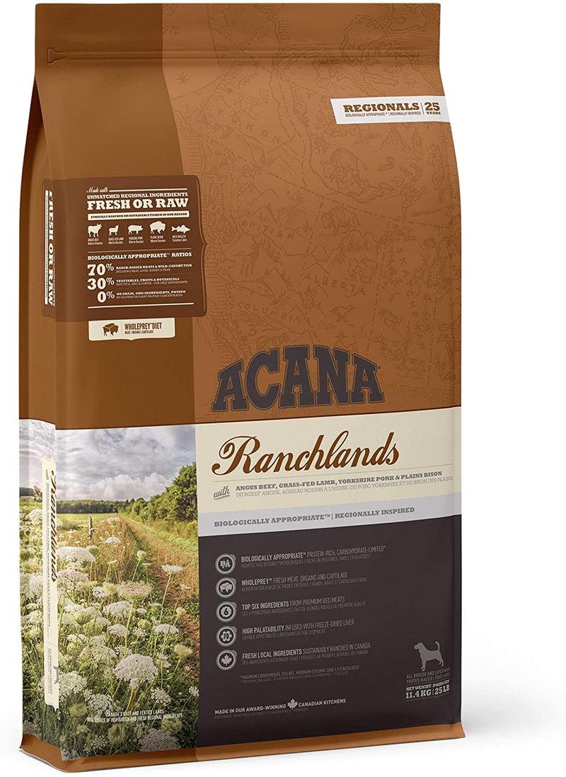 Корм беззерновой Acana Ranchlands Dog для собак всех пород 11,4 кг (26501)
