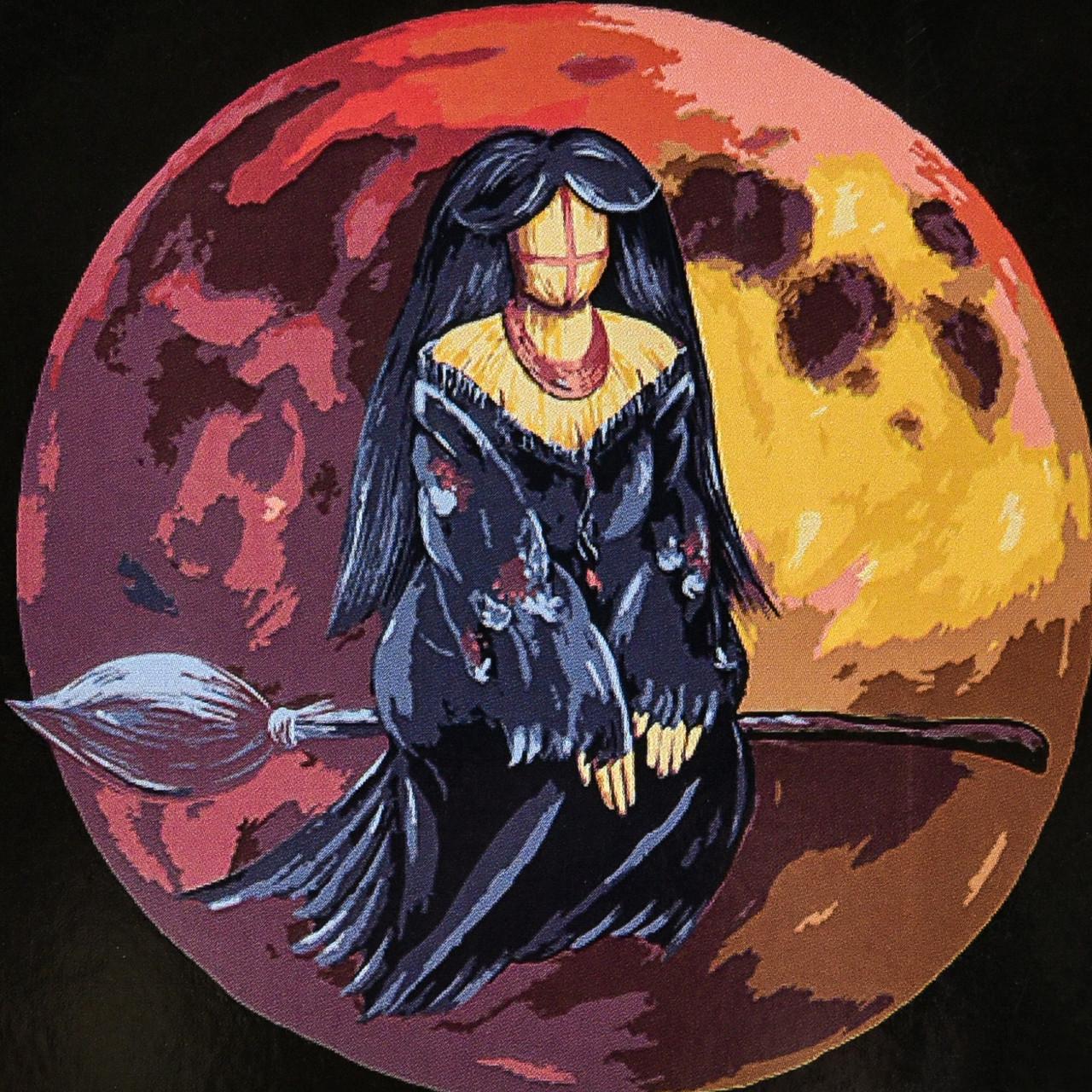 Картина за номерами Strateg Преміум Обрана на чорному фоні з лаком 40х40 см (AV4040-92)