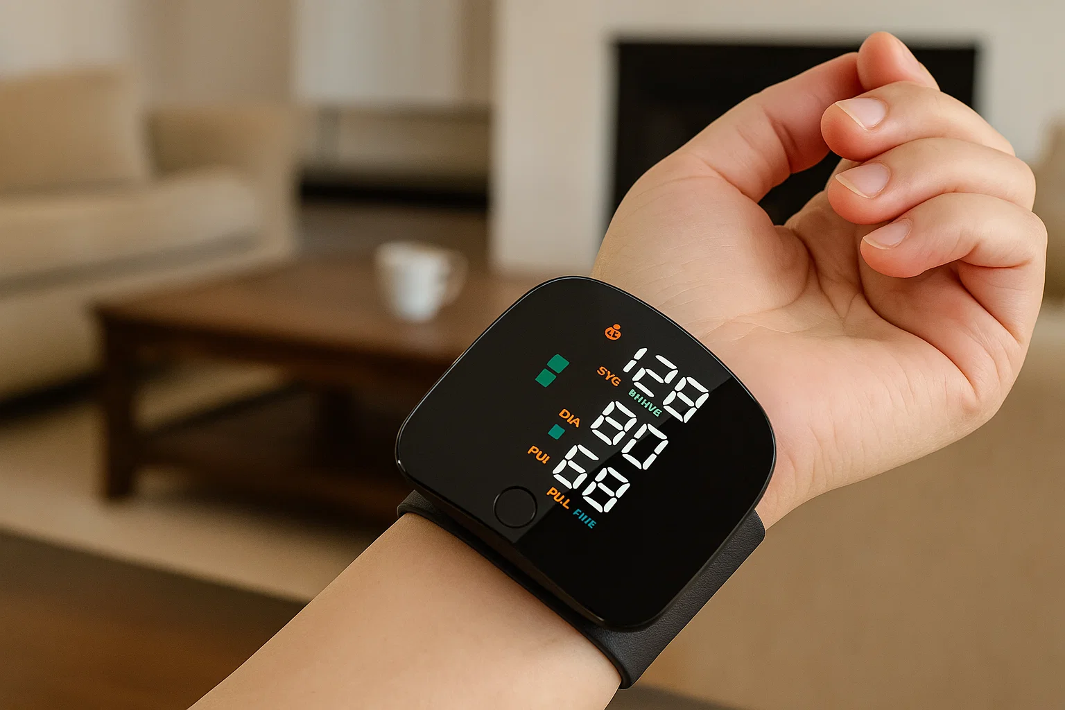 Тонометр на запястье BK-606B USB-C автоматический цифровой Черный (30116798) - фото 4