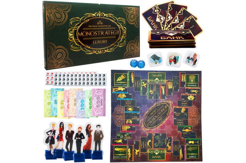 Игра настольная Strateg Monostrategy Luxury экономическая Зеленый/Желтый