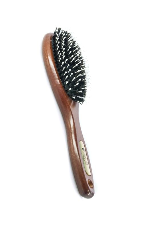 Щітка для укладання волосся Salon CLB натуральна щетина (7697)