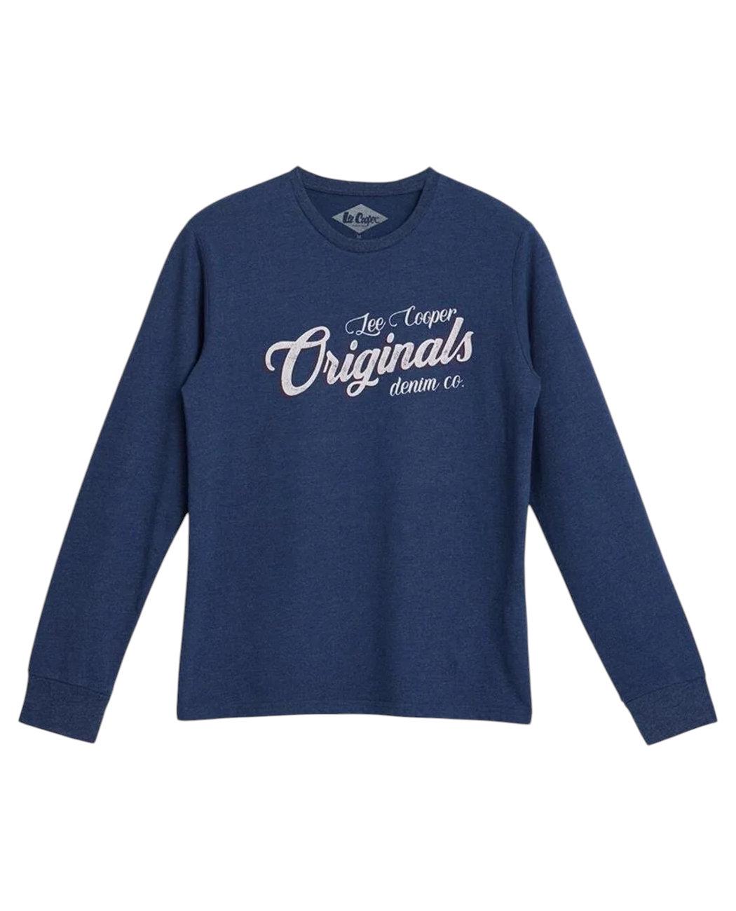 Футболка-лонгслив мужская Lee Cooper John 232LCM242006.2501 M Синий (8682272510023)