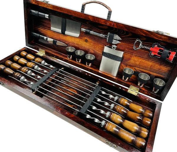 Набор шампуров в кейсе Кук 8 шт. (21-10-KS-7812) - фото 3 Набор шампуров в кейсе Кук 8 шт. (21-10-KS-7812) - фото 3