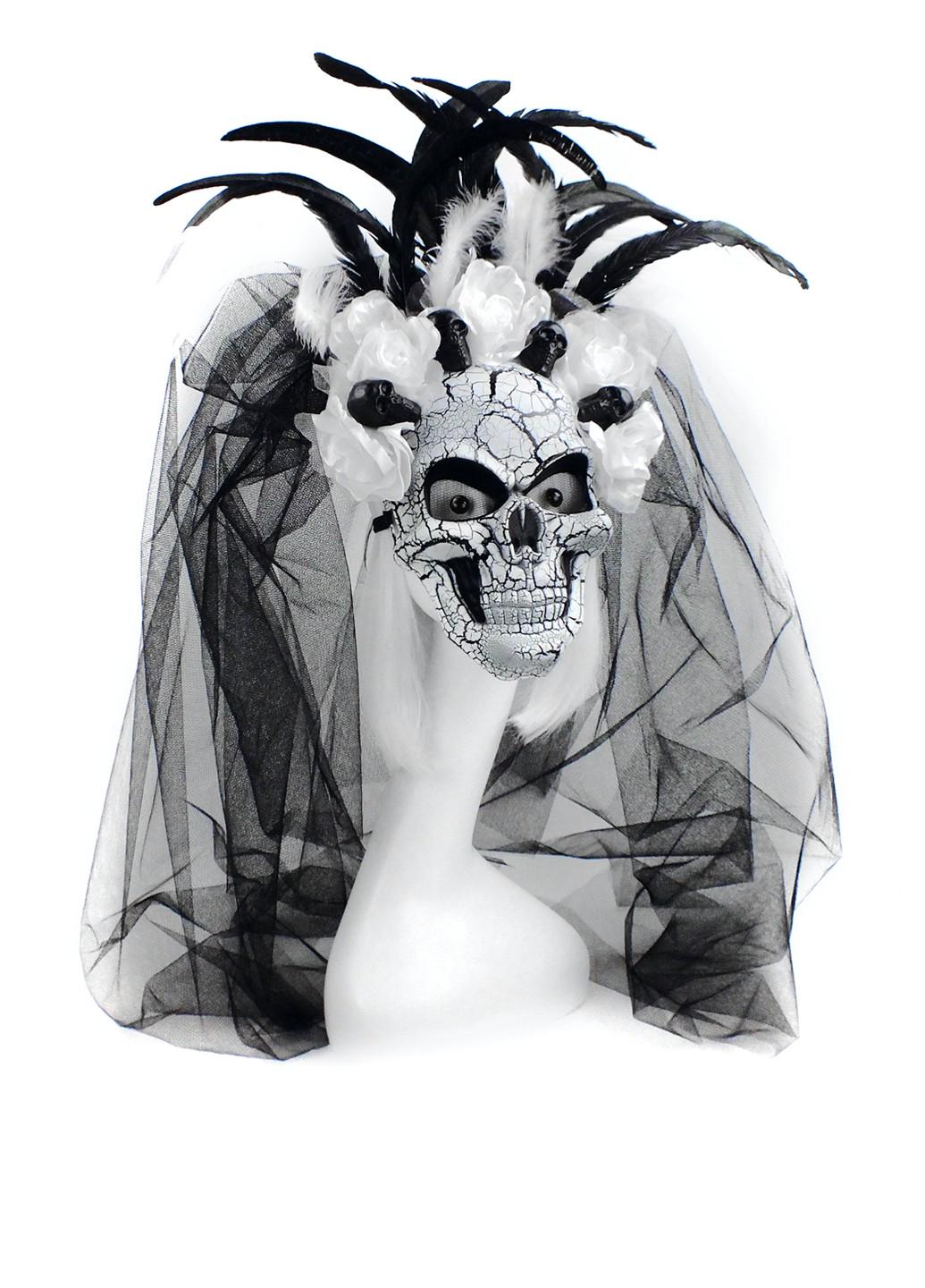 Маска La novia de Muerte с фатой (19-963WT-BLK)