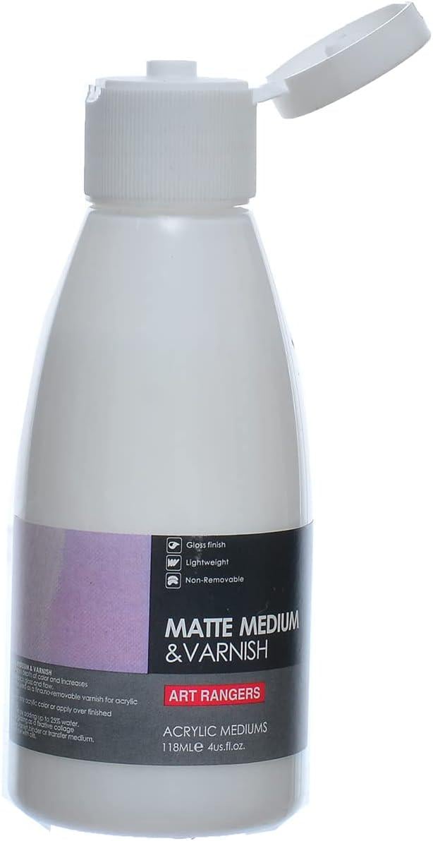 Лак акриловый матовый ART RANGERs Matte Medium & Varnish 118 мл (AMMV118) - фото 3