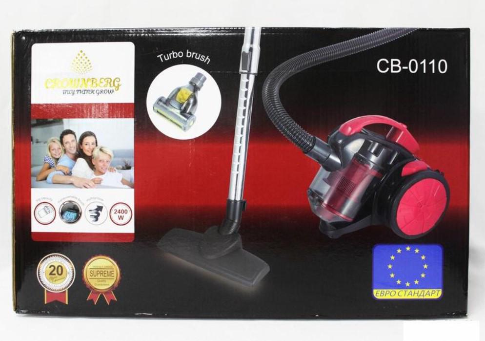 Пылесос с турбощеткой Crownberg CB0110 2400 W (11547831) - фото 4