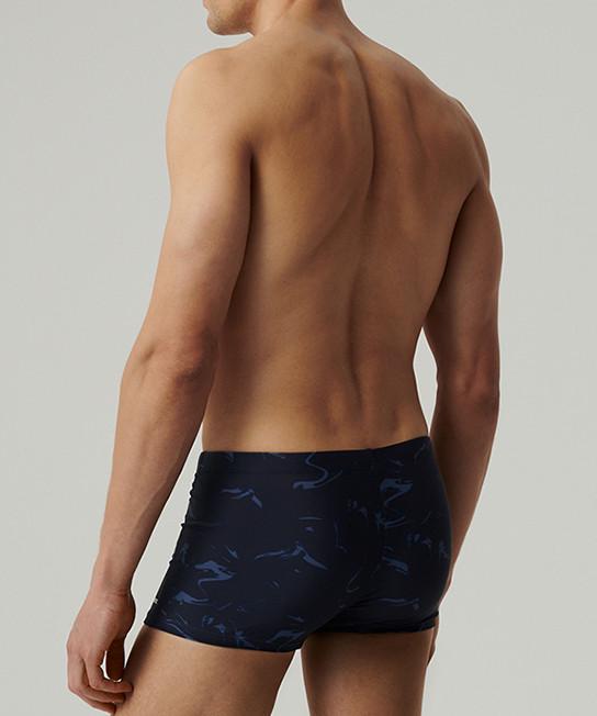 Плавки-шорти чоловічі Atlantic KMS-319 облягаючі короткі з принтом S Темно-синій/Блакитний (2602687247) - фото 2 Плавки-шорти чоловічі Atlantic KMS-319 облягаючі короткі з принтом S Темно-синій/Блакитний (2602687247) - фото 2