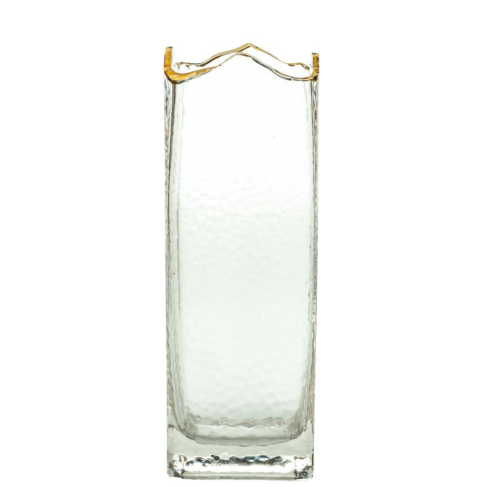 Настольная стеклянная ваза Light House Прохлада 29 см Прозрачный