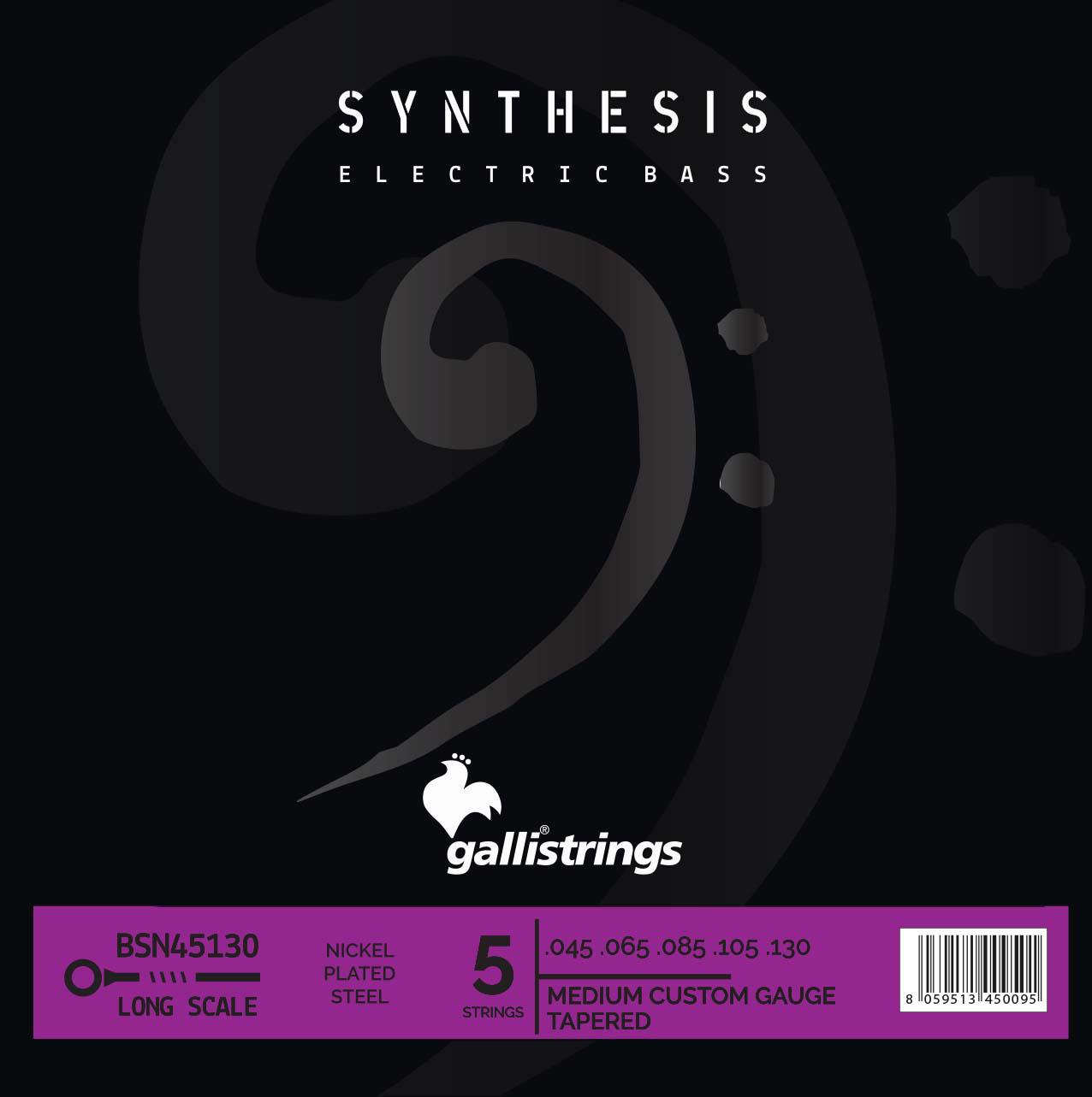 Струны для бас-гитары Gallistrings BSN45130.045-.130/Synthesis/MEDIUM CUSTOM TAPERED/Nickel (25491744)