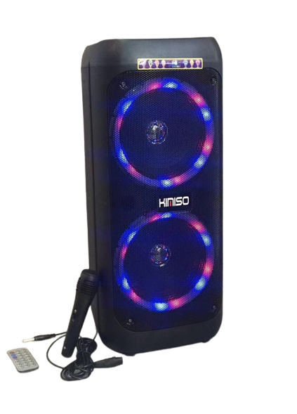 Колонка аккумуляторная KIMISO Partybox QS-82 c микрофоном 150W USB/BT/FM/TWS