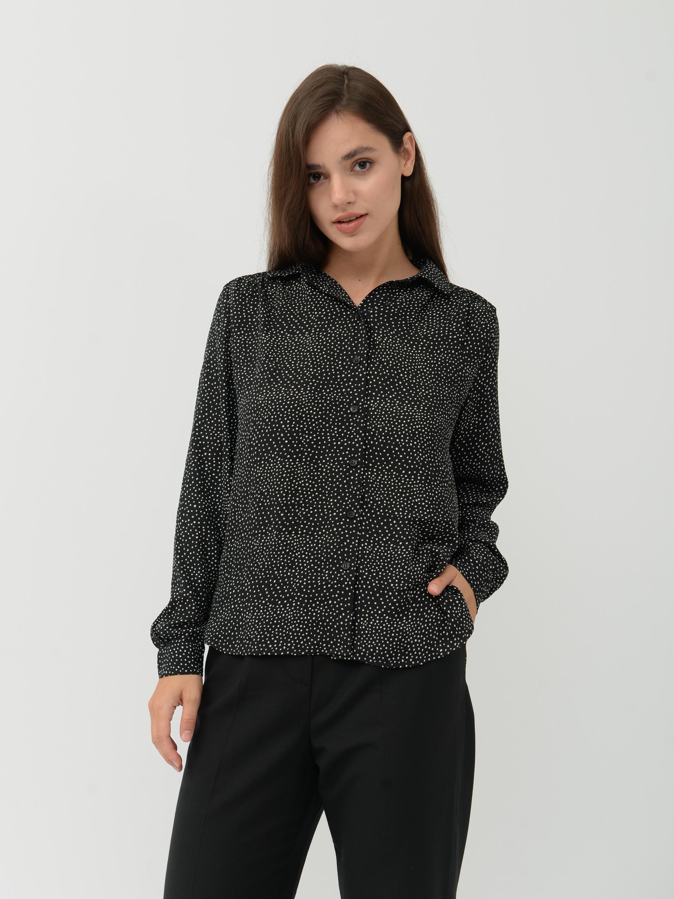 Блуза H&M Горох р. 36 Черный (6970549)