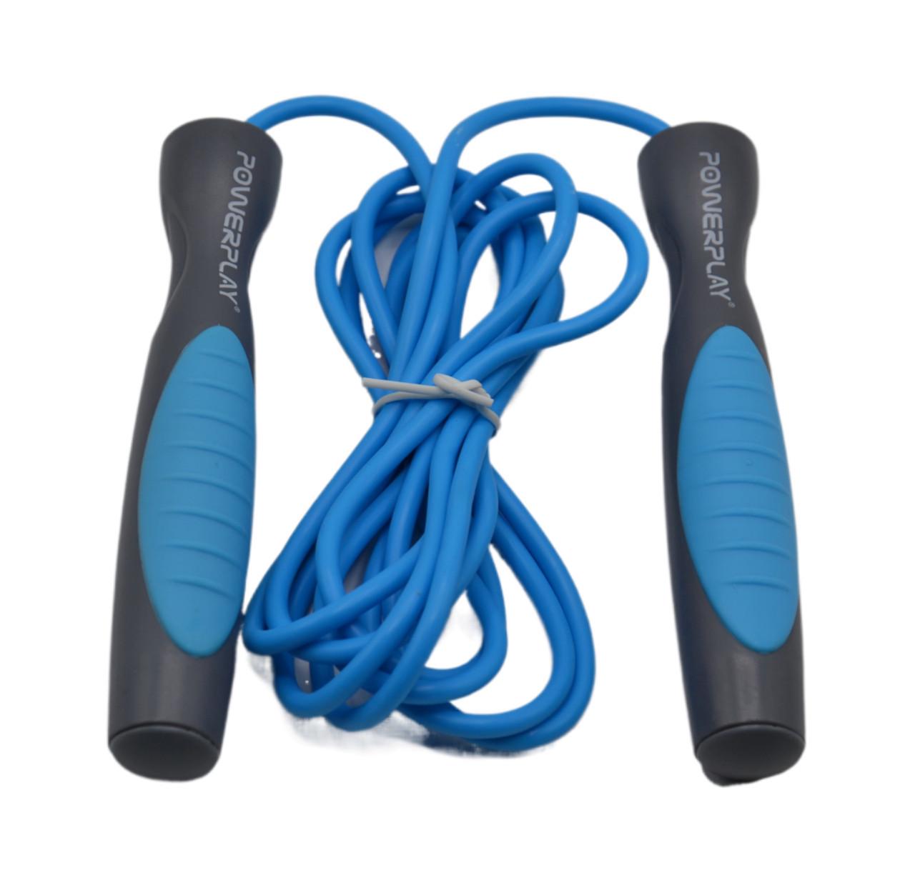 Скакалка PowerPlay 4204 Classic Jump Rope 2,7 м Голубой (A-012439) - фото 4 Скакалка PowerPlay 4204 Classic Jump Rope 2,7 м Голубой (A-012439) - фото 4
