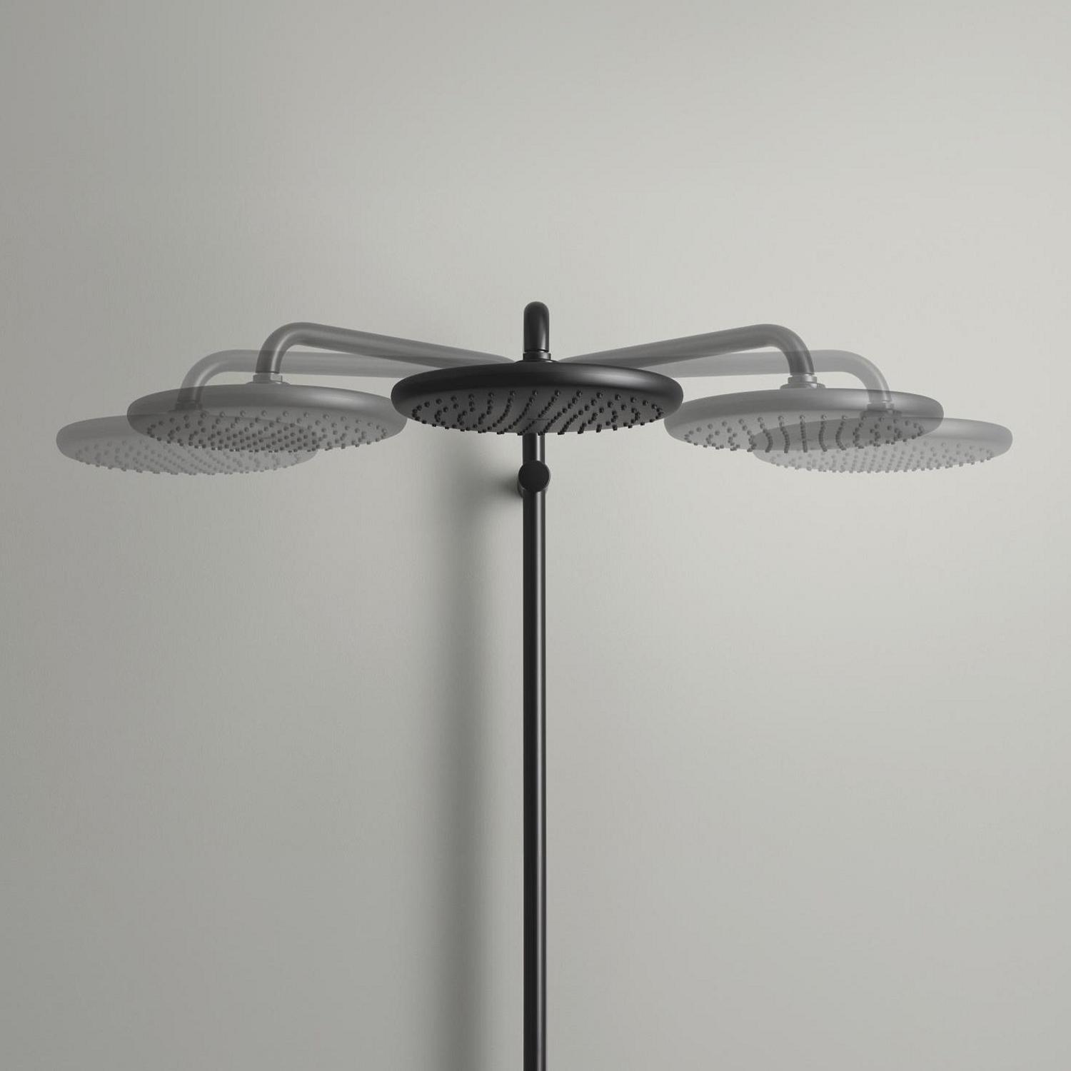 Душова система з термостатом Grohe QuickFix Vitalio Start 266772431 CV033959 Чорний (227537) - фото 11