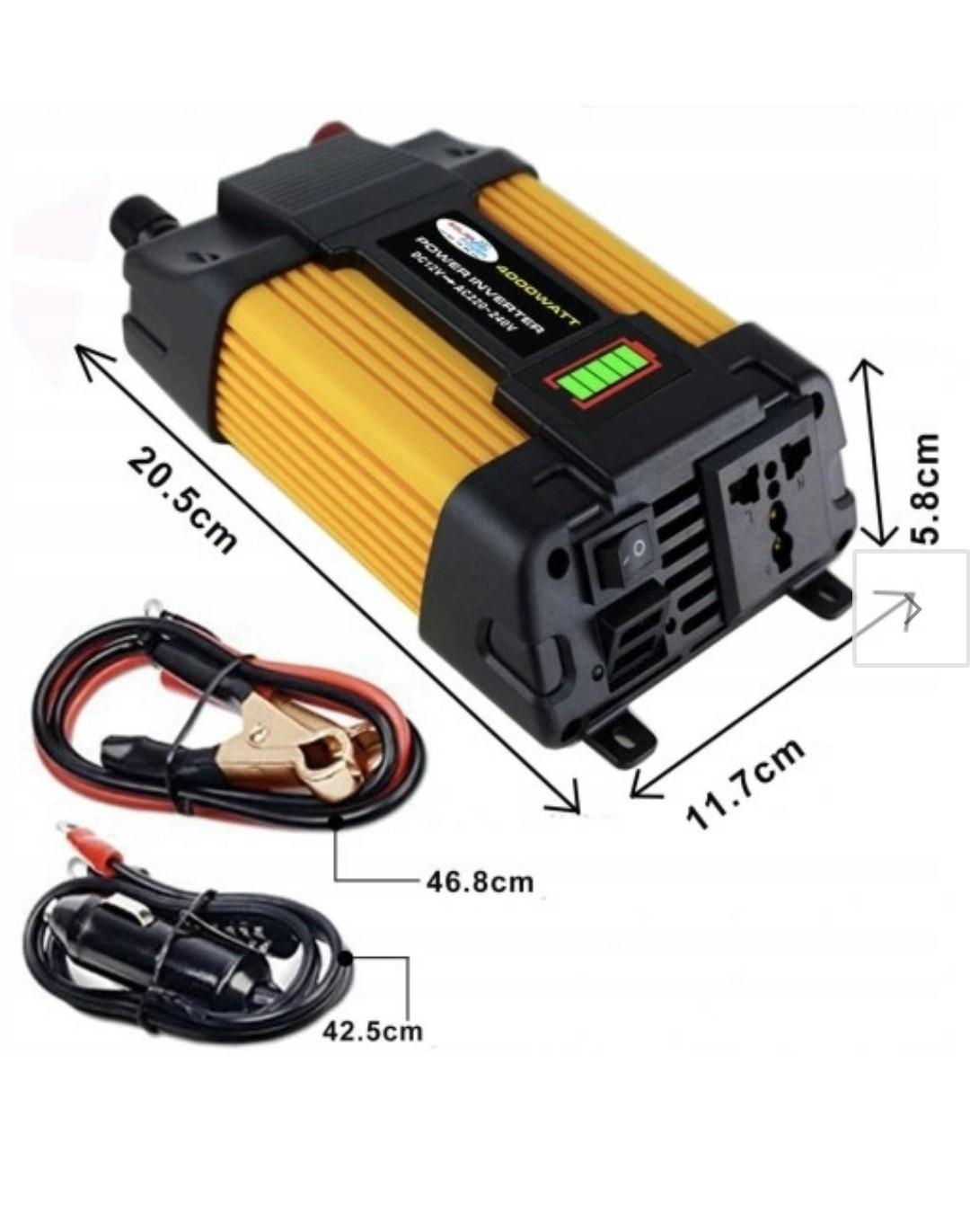 Перетворювач напруги 4000W12V-220 V 2x- USB - фото 3 Перетворювач напруги 4000W12V-220 V 2x- USB - фото 3