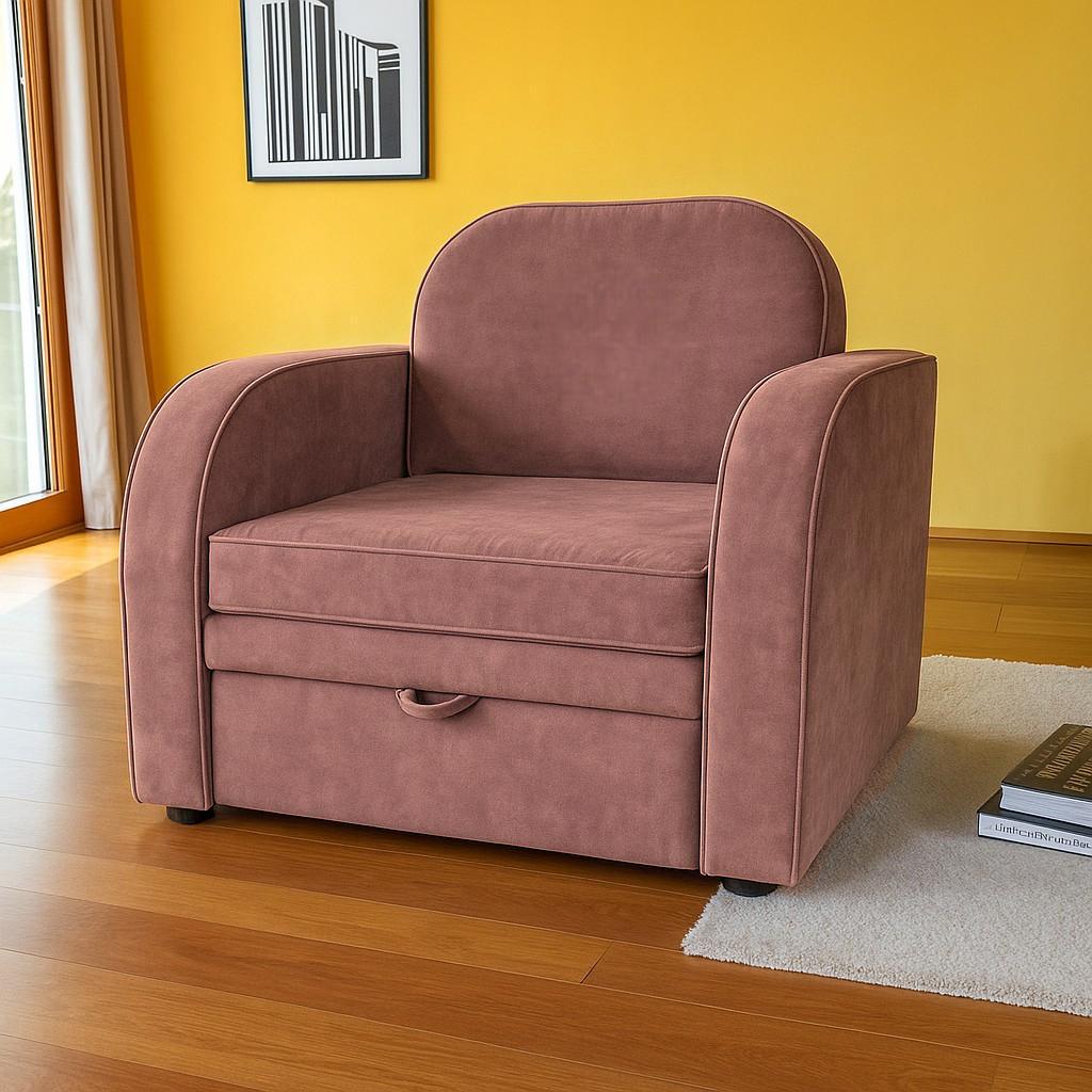 Крісло-диван м'яке розкладне Tobi Sho Дрім велюр Mars 1140х850х730 мм 05/Теракотовий - фото 5 Крісло-диван м'яке розкладне Tobi Sho Дрім велюр Mars 1140х850х730 мм 05/Теракотовий - фото 5